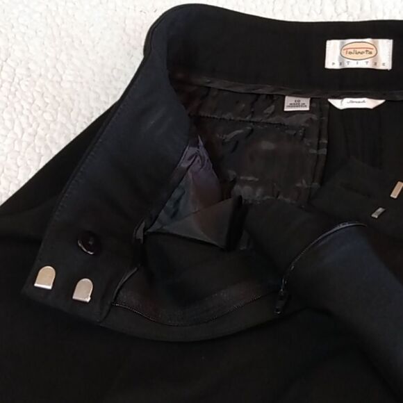 Talbots Petites Stretch Dress Pants Black 10, 27.5" inseam - Picture 10 of 12